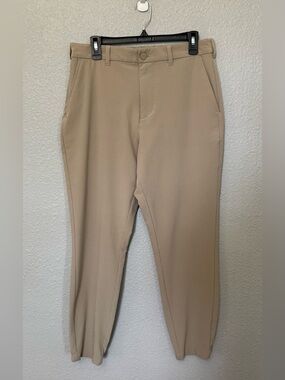 Mizzen Main Helmsman Jogger Pants Mens Size 34 Beige Slim Fit